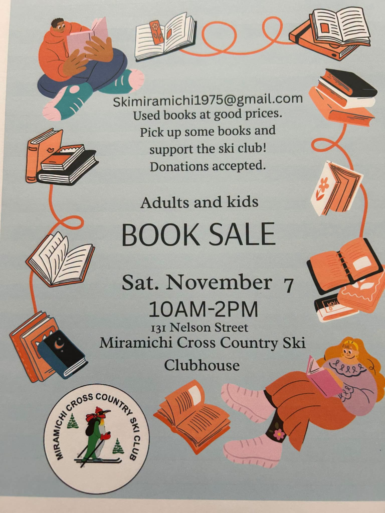 Used Book Sale at the Ski Clubhouse poster